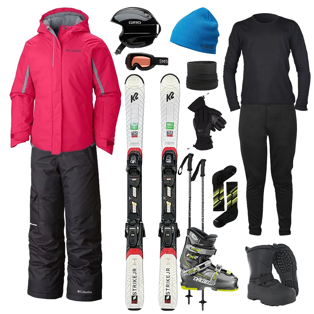 Everyday Fit Style Temperature Regulating Fill Columbia The Works Package w/ Pants - Girl's Ski