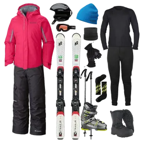 Everyday Fit Style Temperature Regulating Fill Columbia The Works Package w/ Pants - Girl's Ski