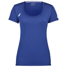 Babolat Girl's Play Cap Sleeve Top - Sodalite Blue Faux Fur
