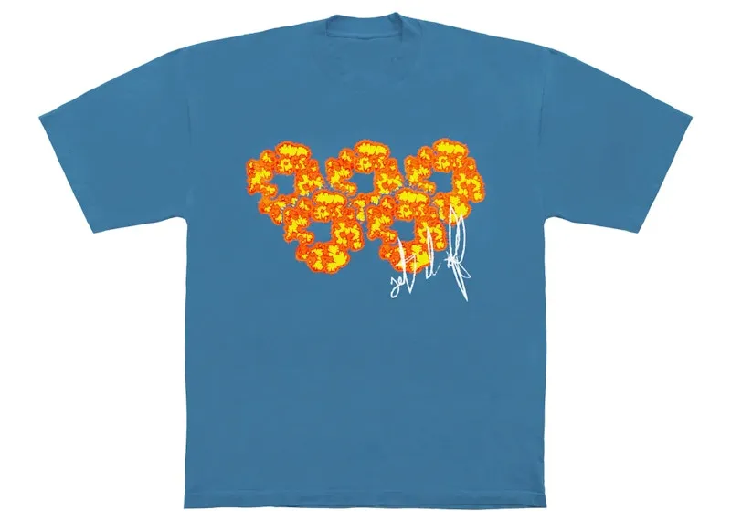 Denim Tears X Offset Set It Off #2 T-Shirt Blue studded