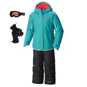 Three Layer Laminate Style Staple Columbia Girl's Outerwear Package w/ Bibs