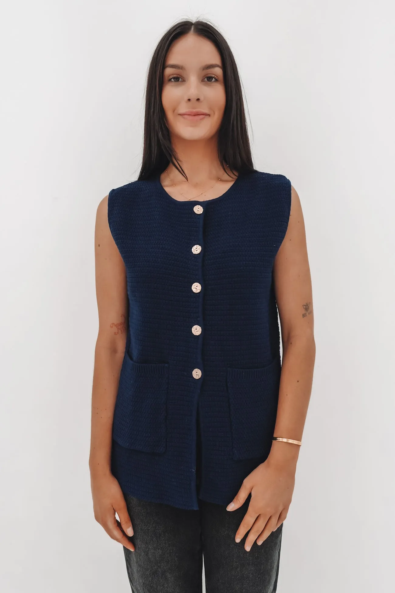 instruction Kiele Knit Vest Navy