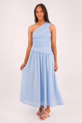 Monique Maxi Dress Blue Flattering Shape Design