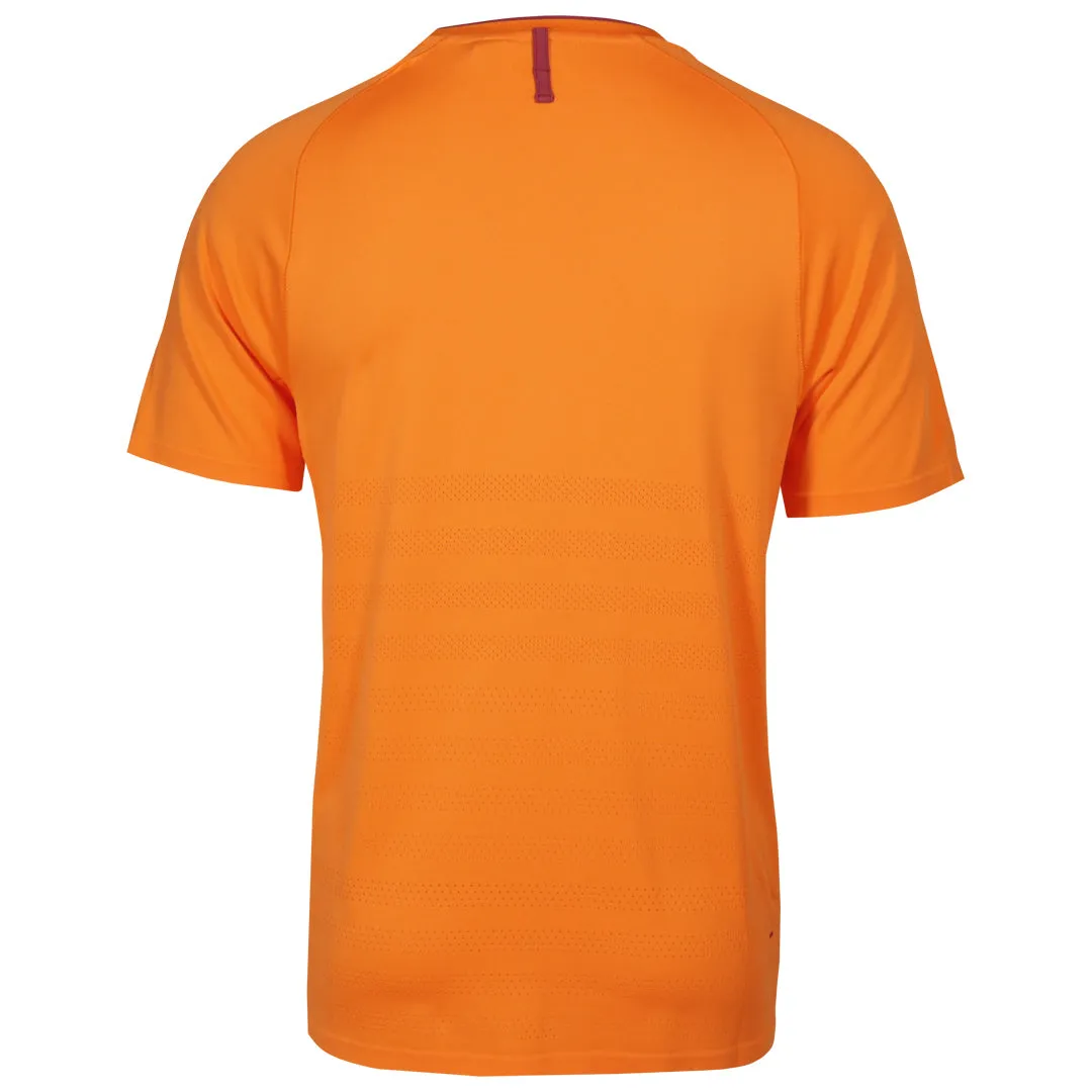 monochromatic Fila Men's Ace Seamless Crew - Orange Knitted Adjustable features