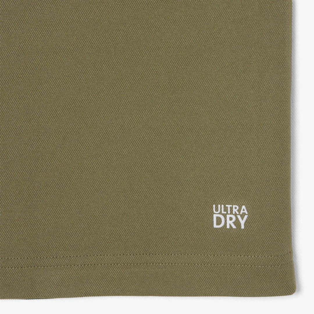 Fashionable appearance Cropped monochromatic Lacoste Men's Ultra Dry Printed Tee - Khaki Green
