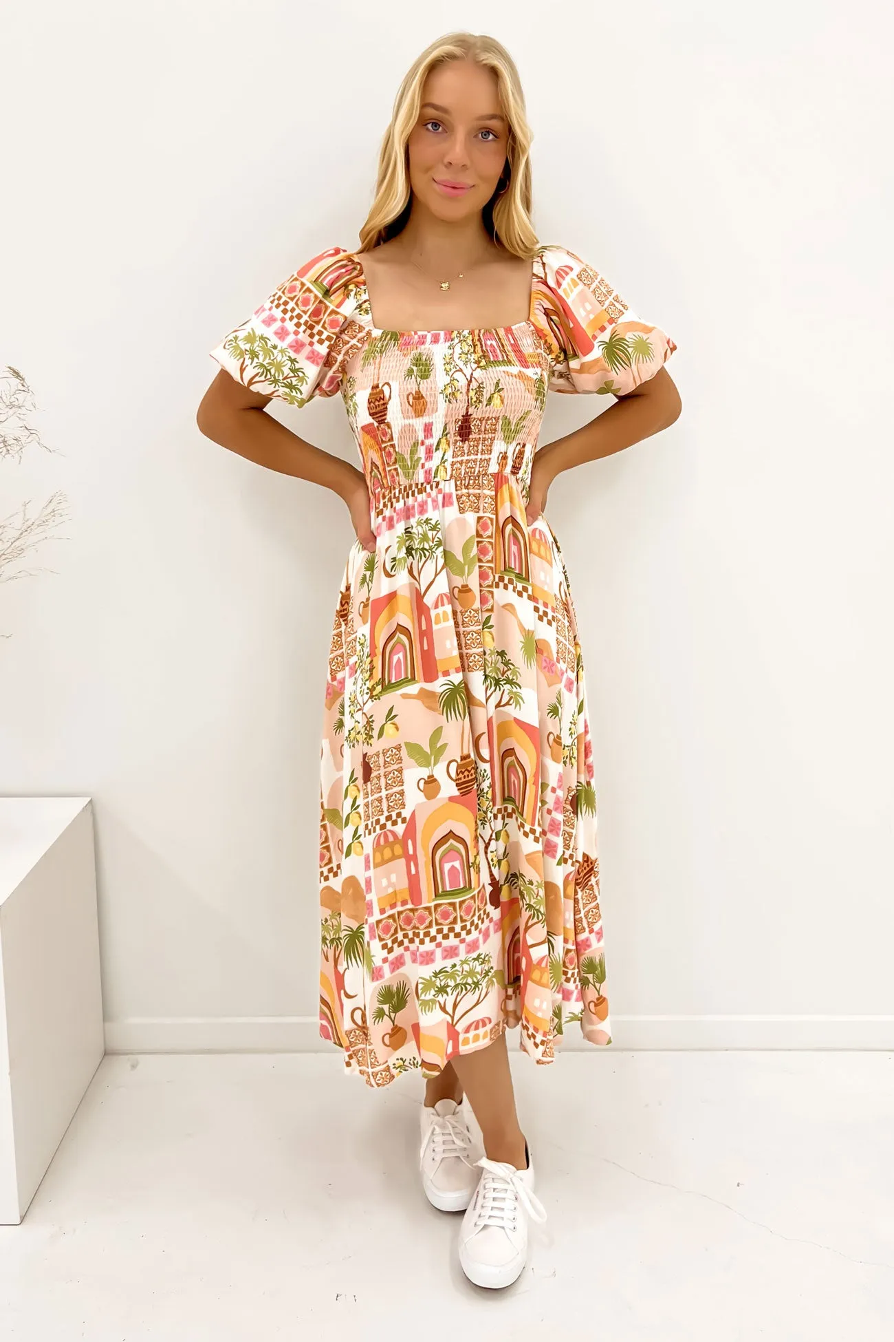 Body Fit Skin Hug Monroe Midi Dress Morocco