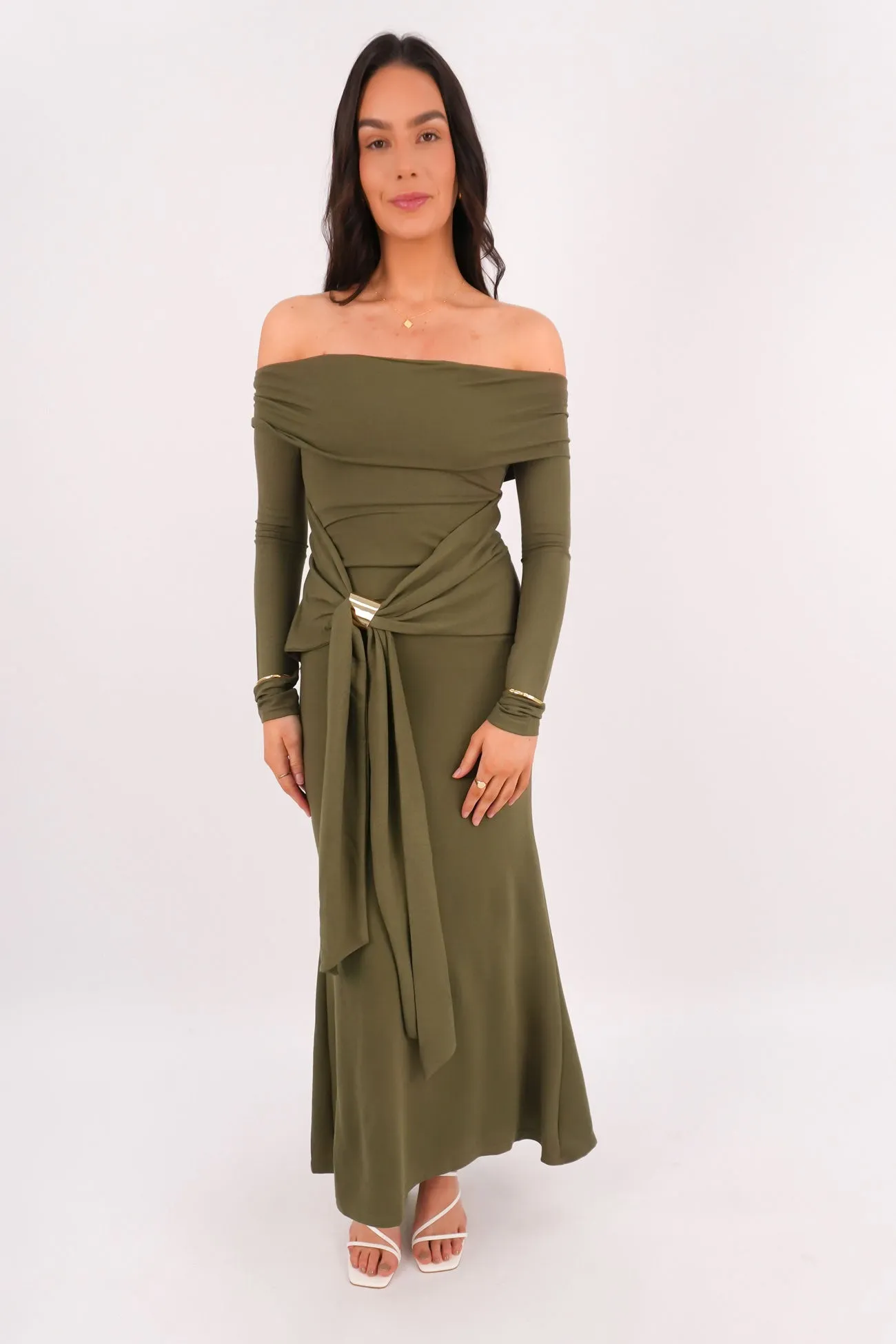 Monty Maxi Dress Olive Seasonal Essential