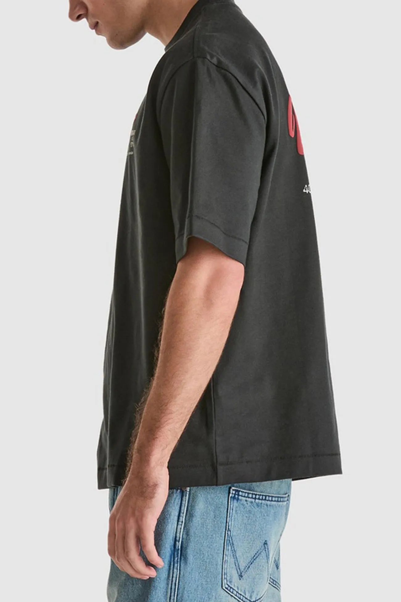 Motel Boxcar Tee Dark Slate Effortless Fit Breathable Essentials