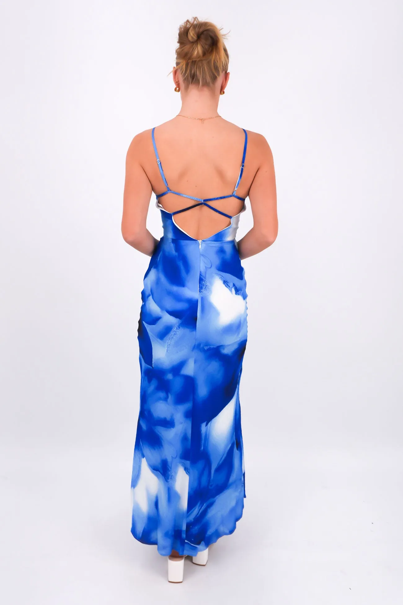 soft elegance AntiPillTreatment Torla Maxi Dress Blue