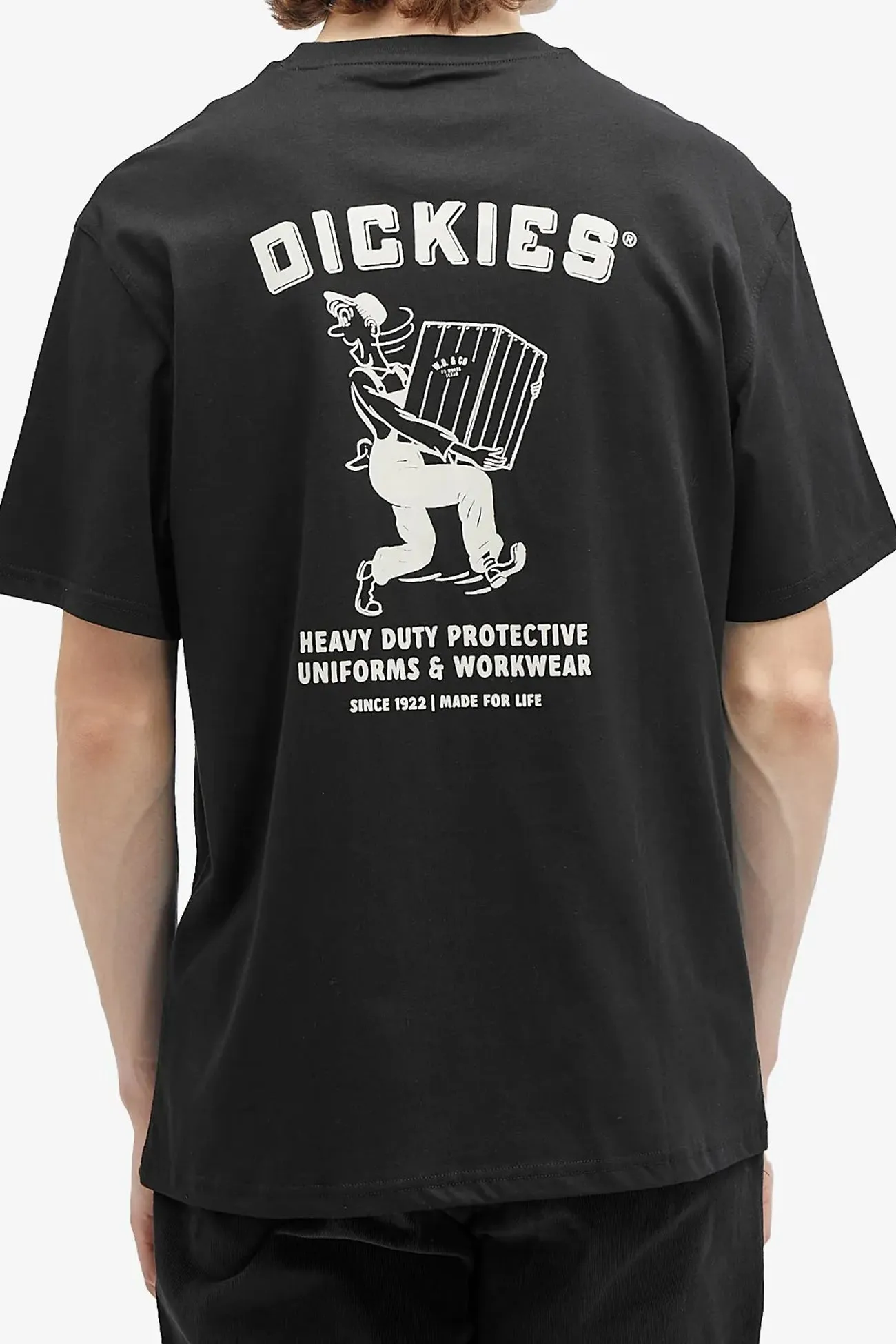 Abrasion Resistant Fabric Simple Look Move On Dickies Builder Short Sleeve Tee Black