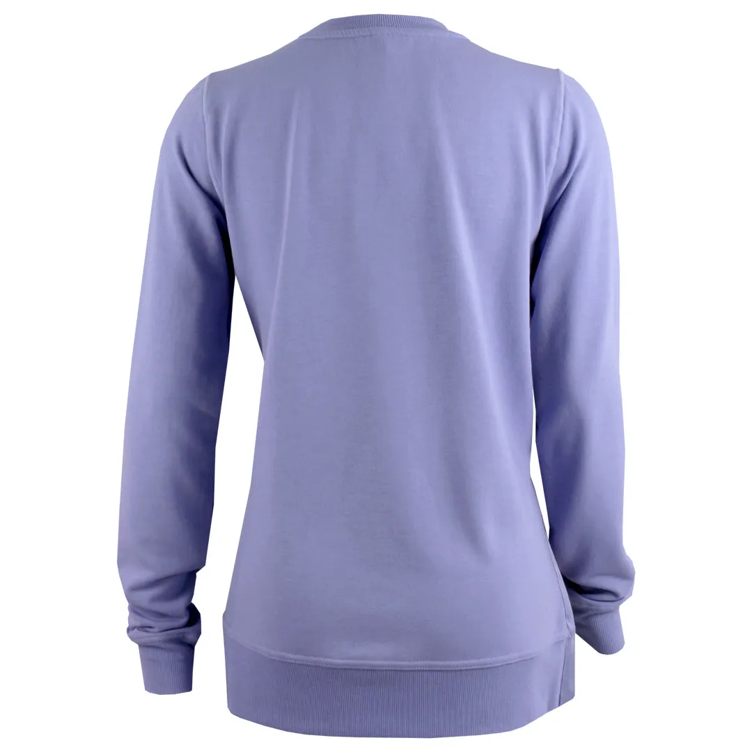 Soft touch finish MPG Women's Cozy Fleece Side Pullover - Jacaranda MoistureWicking Fabric StretchableMaterial