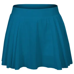 MPG Women's Inspire High Rise Club Skort - Moroccan Blue Smooth Fabric streamlined look Resistant to fading