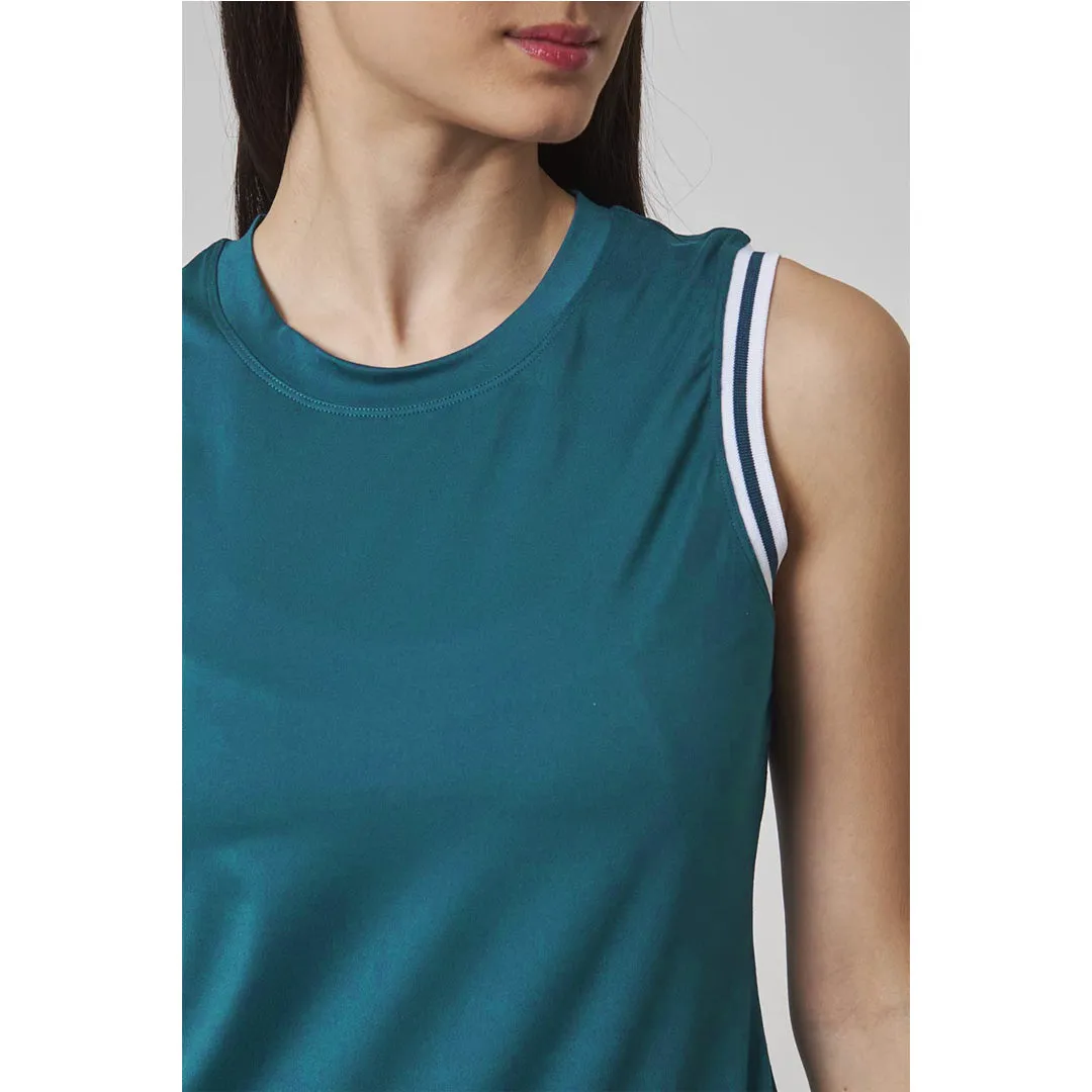 MPG Women's Pace Tank - Moroccan Blue Refined Craftsmanship Water - repellent Hooded style