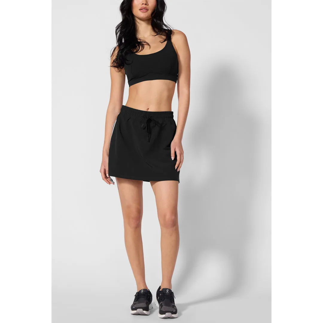 Low Waist MPG Women's Rove A-Line Skort - Black folding
