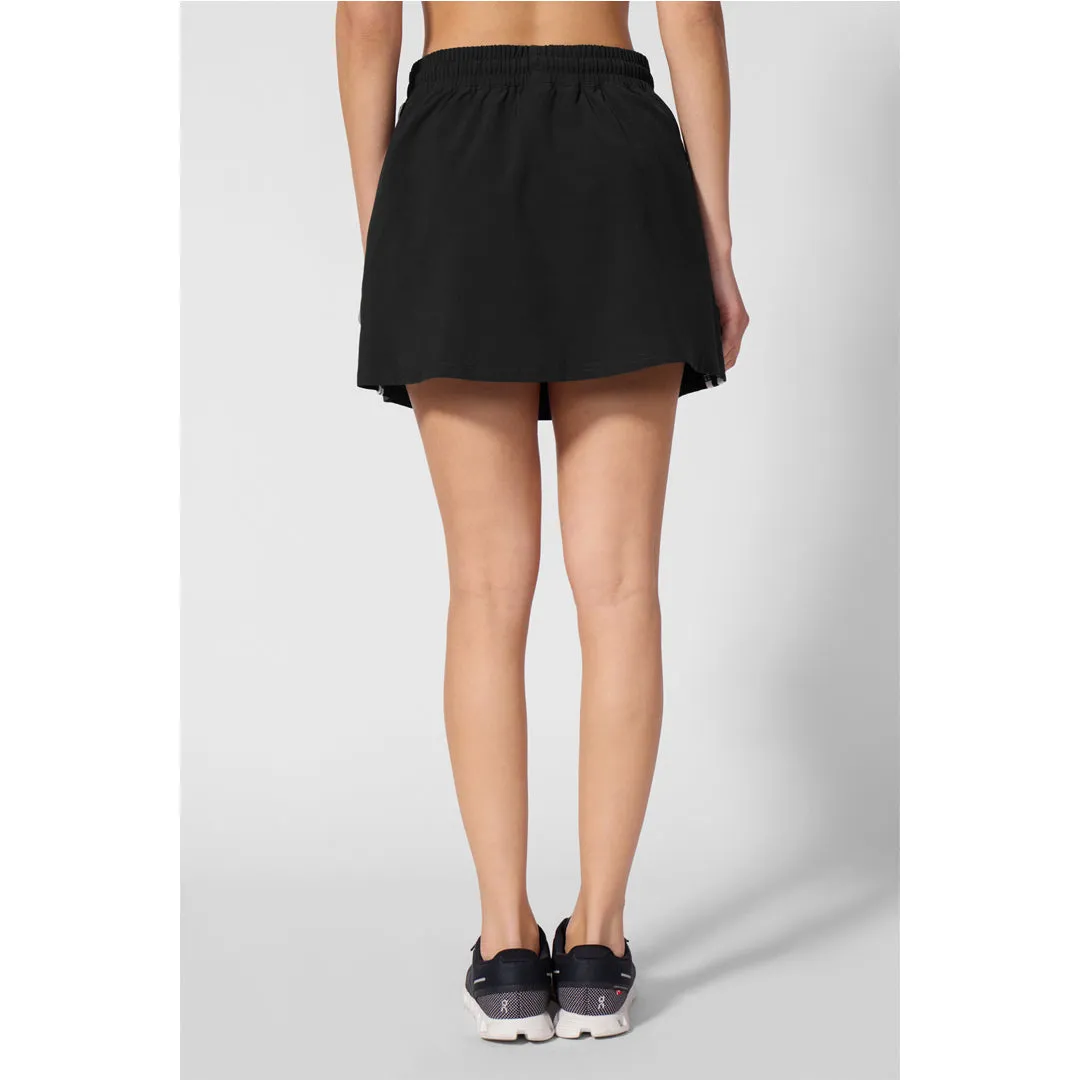 Beaded accents MPG Women's Rove A-Line Skort - Black folding