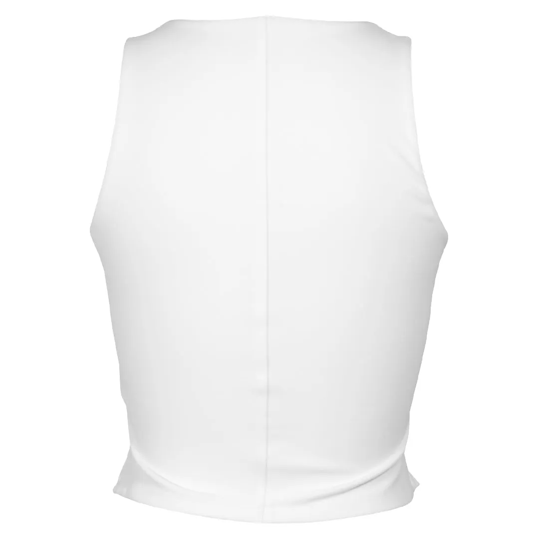 Breathable Material MPG Women's Velocity Crossover Tank - Brilliant White packable