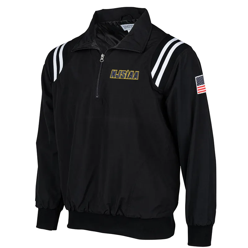 Cozy Street Style Seamless Shoulder Construction NJSIAA Logo Pullover Umpire Jacket