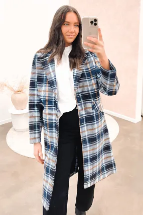 Chill Look Expandable Side Gussets Daisy Coat Blue