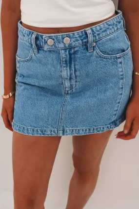 Cultural Event Lightweight Material Mid Mini Moto Skirt Blue Monday