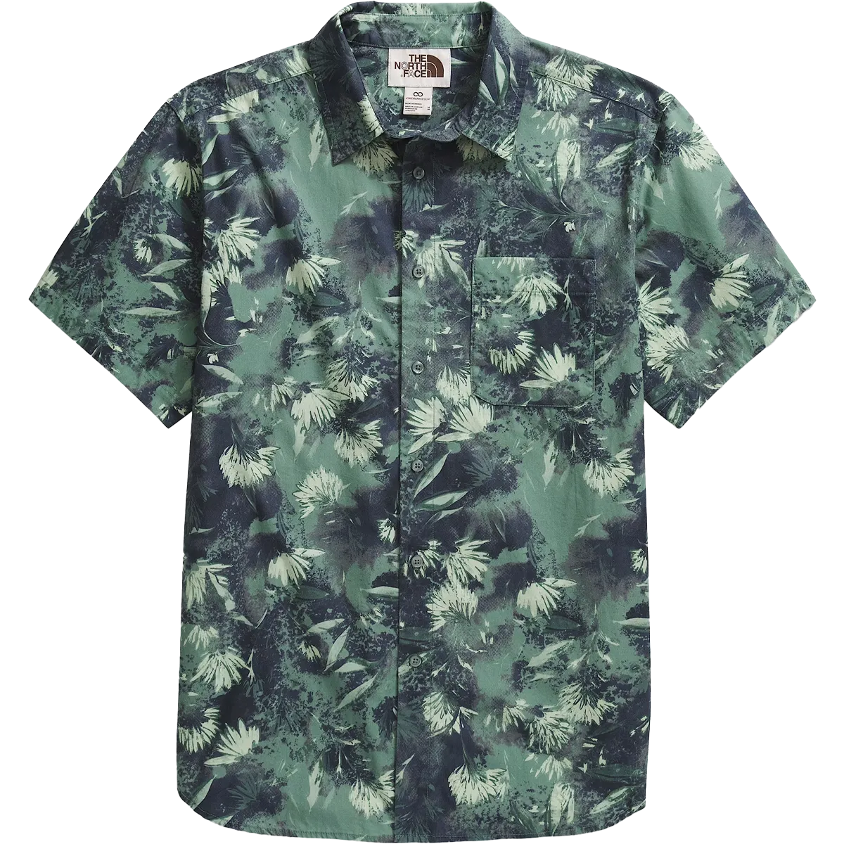 Men's Short Sleeve Baytrail Pattern Shirt BreathableMaterial StretchableKnit