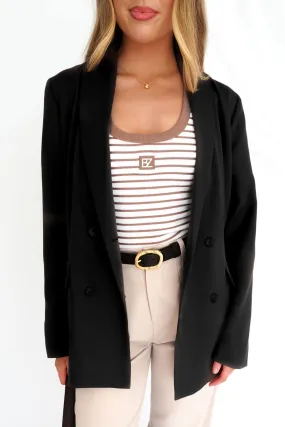 Reversible Style Stylish Outer Layer Muse Blazer Black