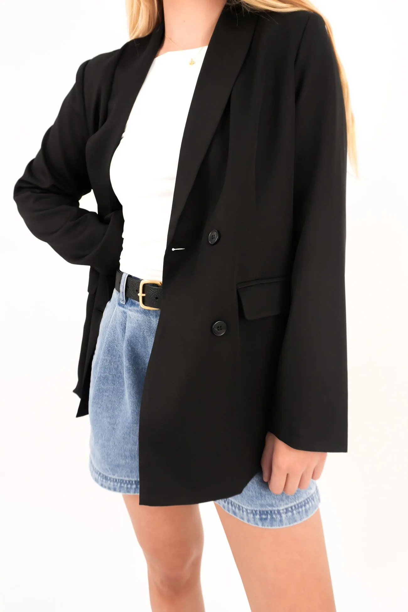 Abrasion Proof Edging Muse Blazer Black