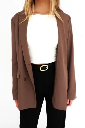 Anti Static Inner Layer Muse Blazer Cocoa