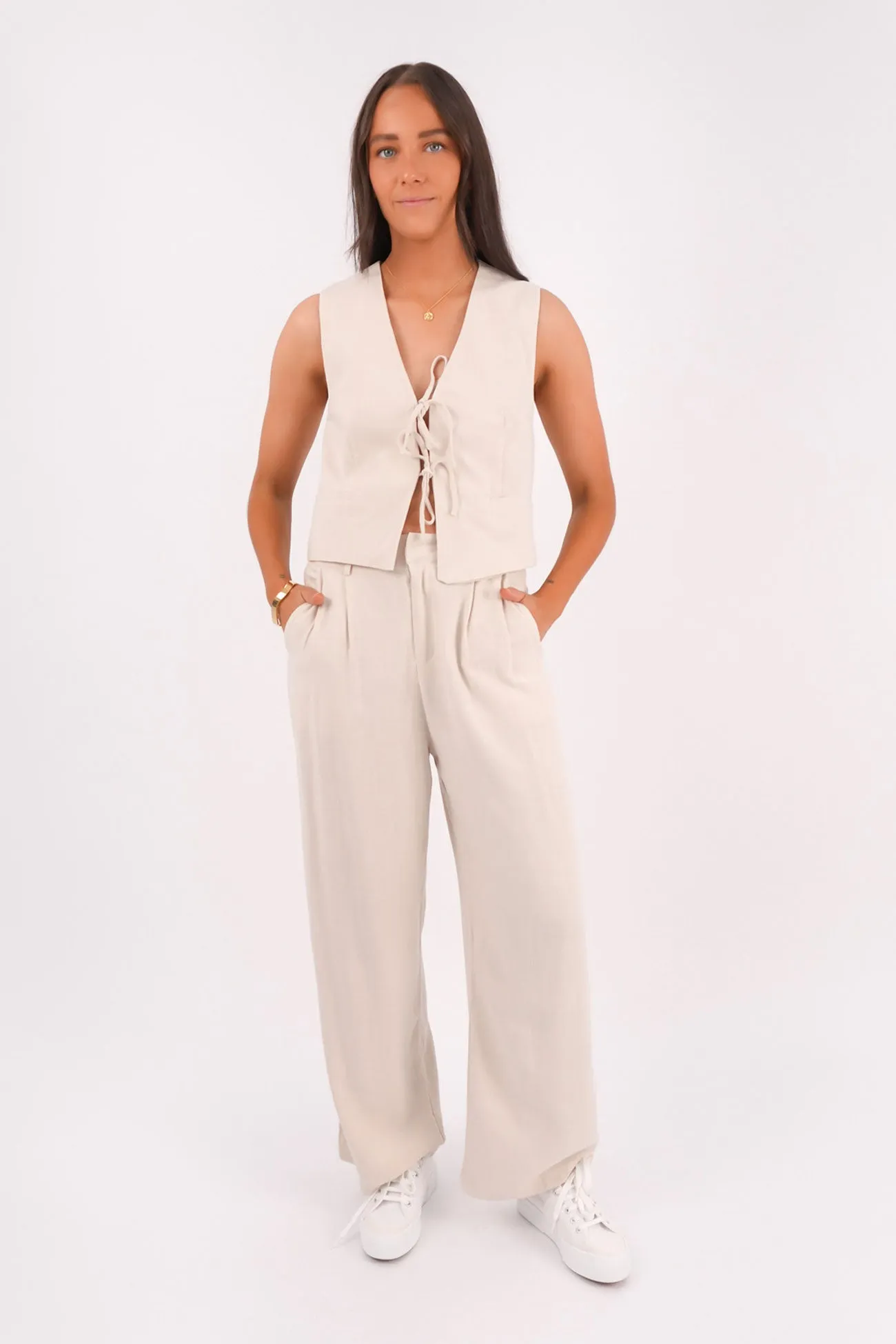 Breathable Fit Day To Night Natalia Pant Bone