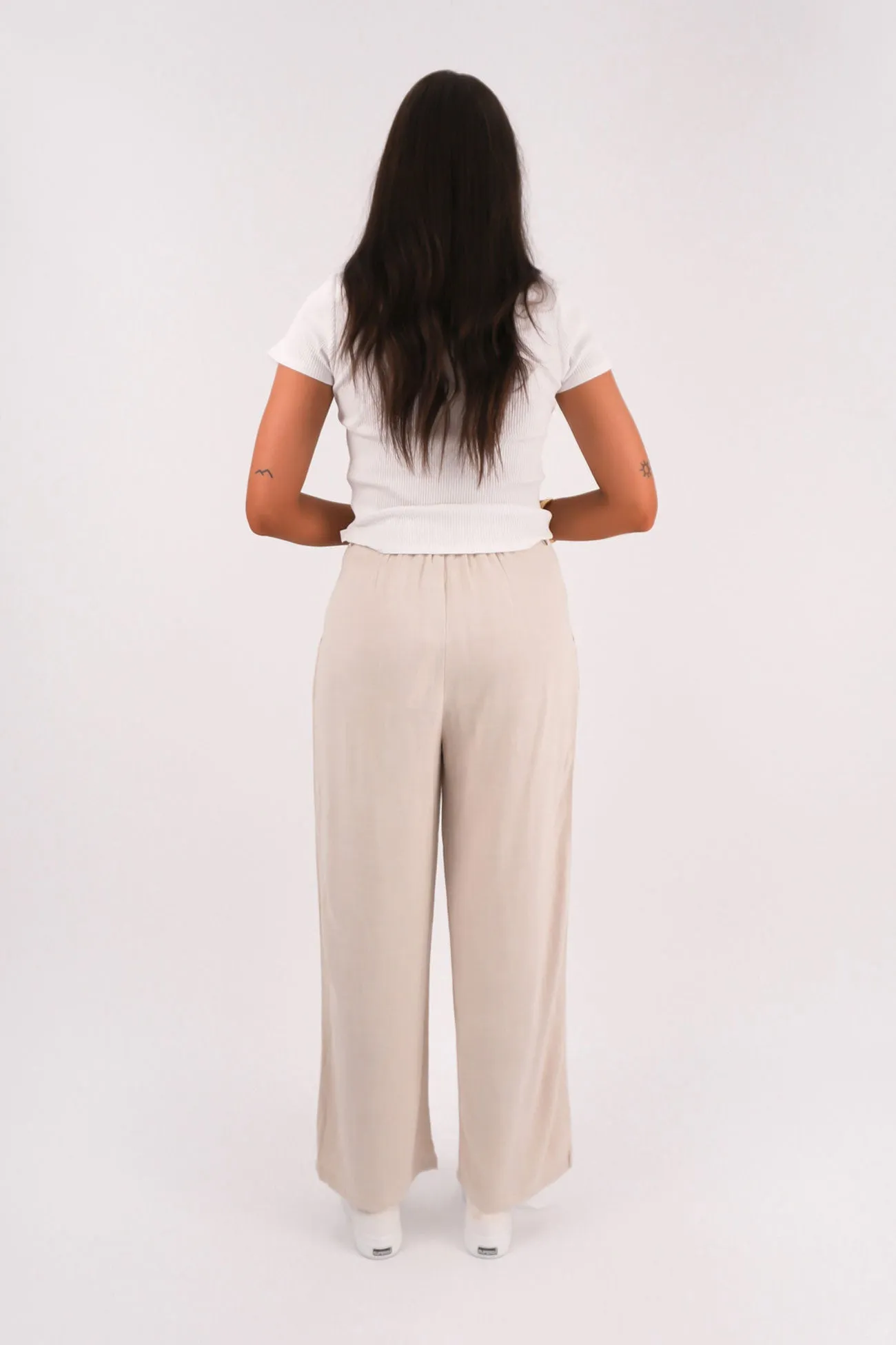 ComfortWaistband Versatile Fashion Natalia Pant Bone