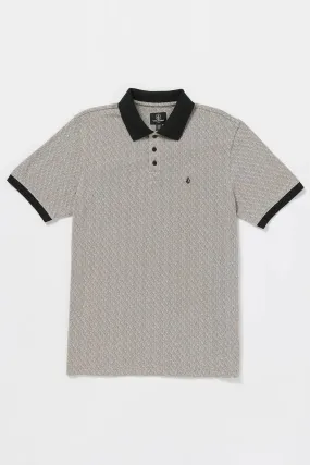 Natural Stone Polo Short Sleeve Teak Plaid Design Holiday Gift