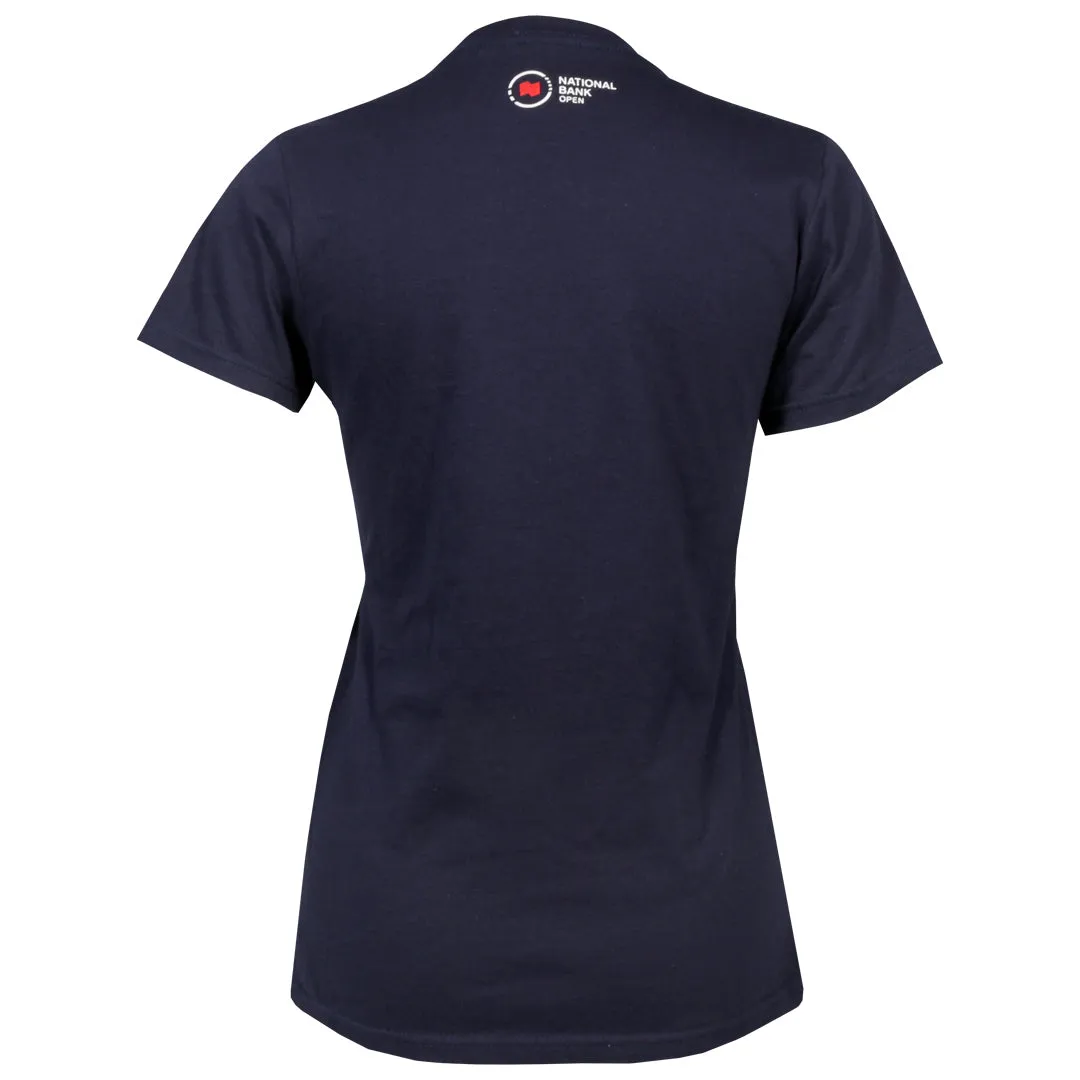 UV-Protected NBO Toronto Women's Infinity Tee - Navy Piped edges