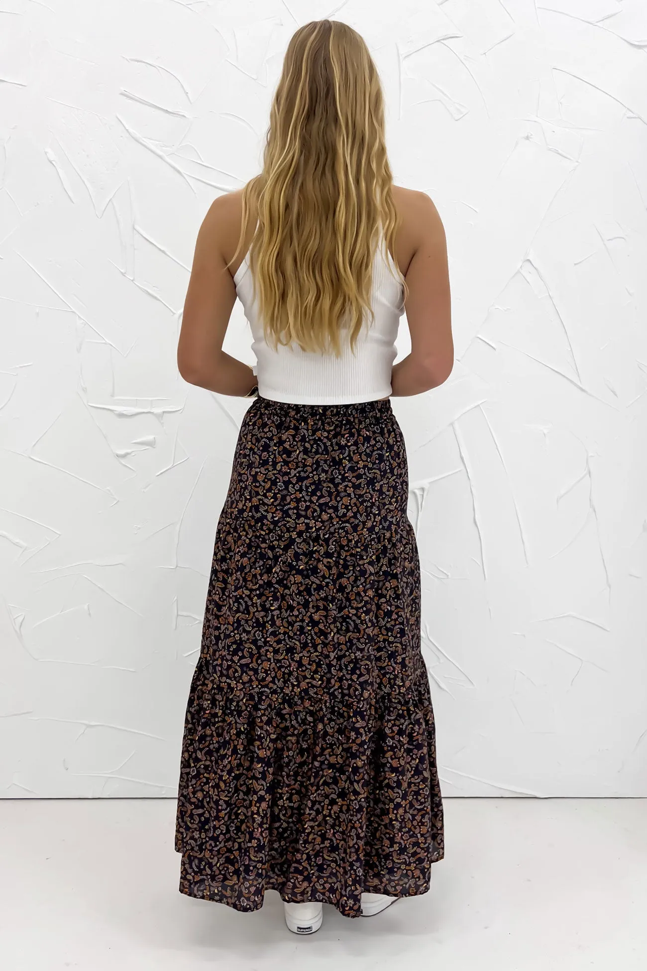 Future Fashion A line Pip Maxi Skirt Print