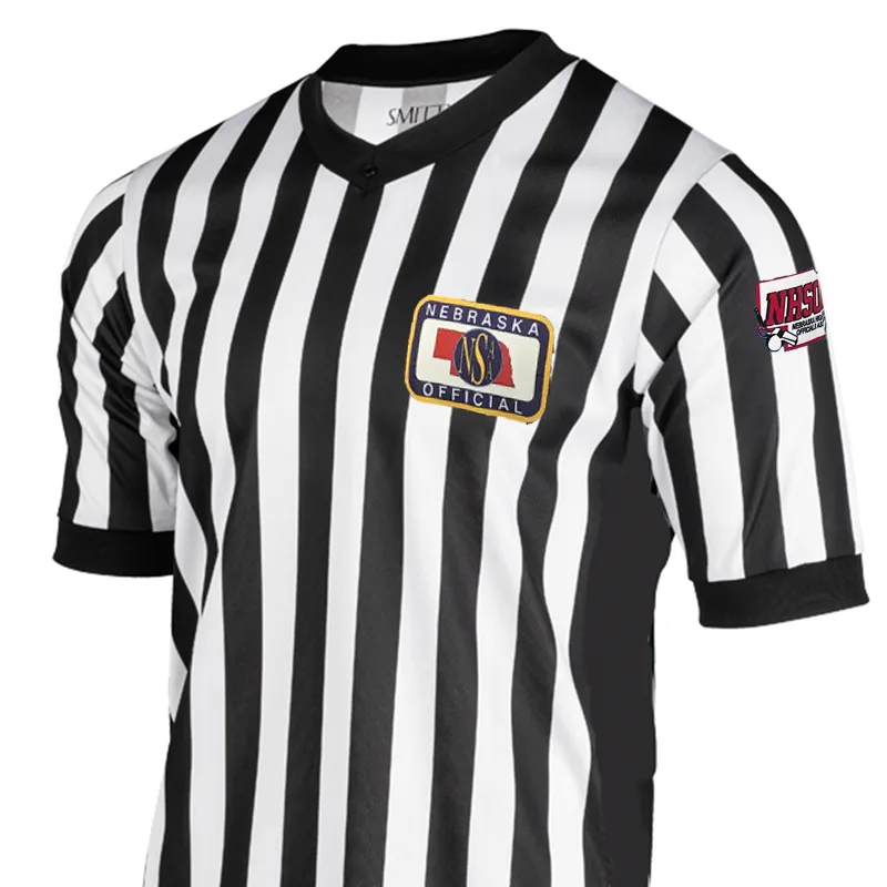 Nebraska Logo Side Panel Basketball Referee V-Neck Wardrobe Must-Have