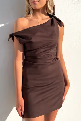 Neela Mini Dress Chocolate Soft Contour Stay Cool