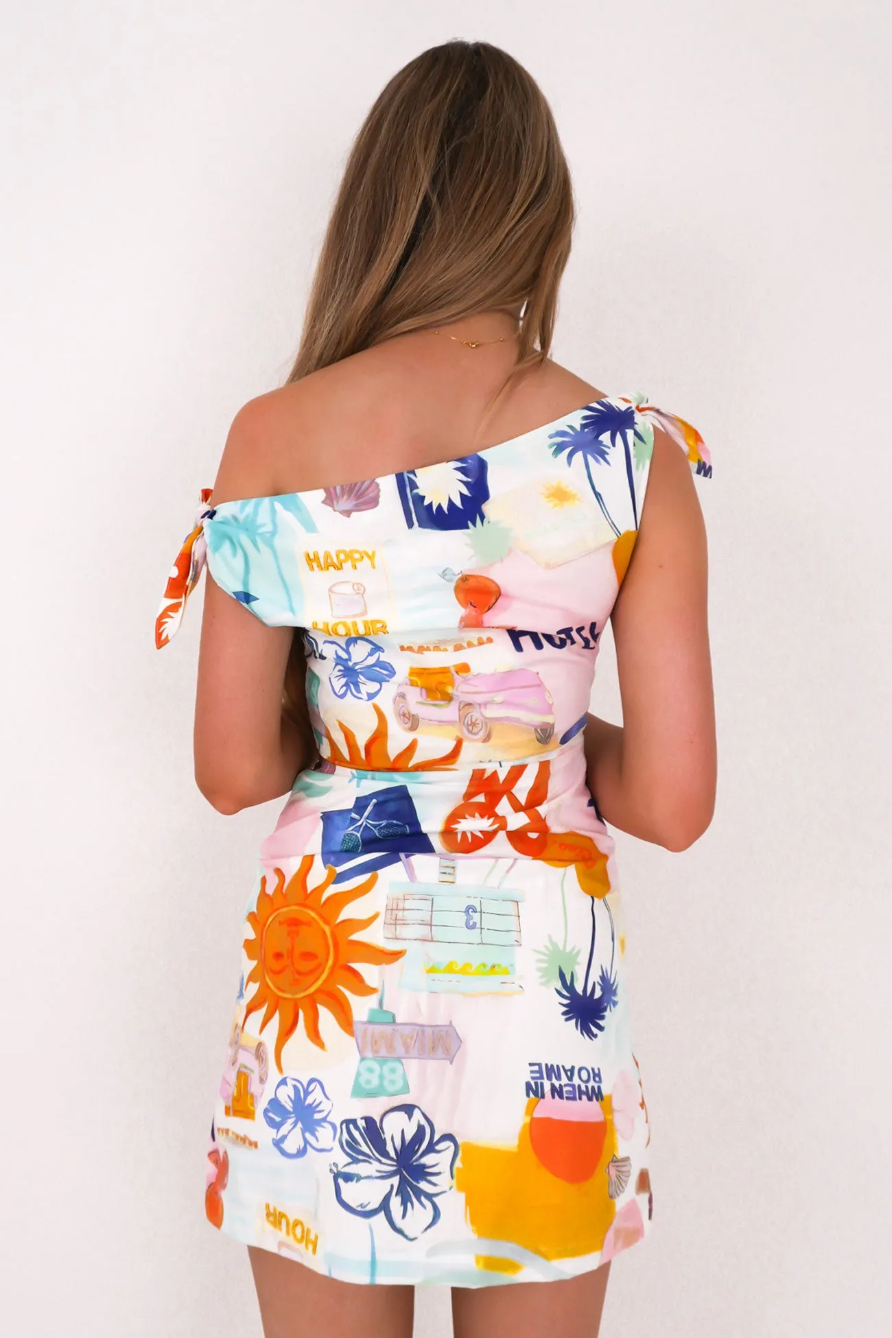 Classic Wardrobe Piece Garden-Party Neela Mini Dress Miami