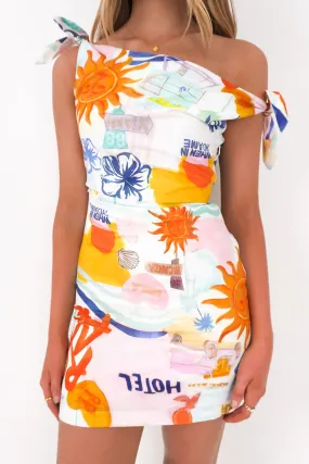 Neutral palette Neela Mini Dress Miami