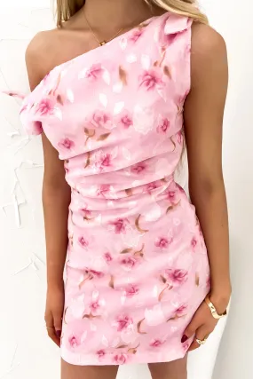 Neela Mini Dress Pink Frolic Hidden-Pocket