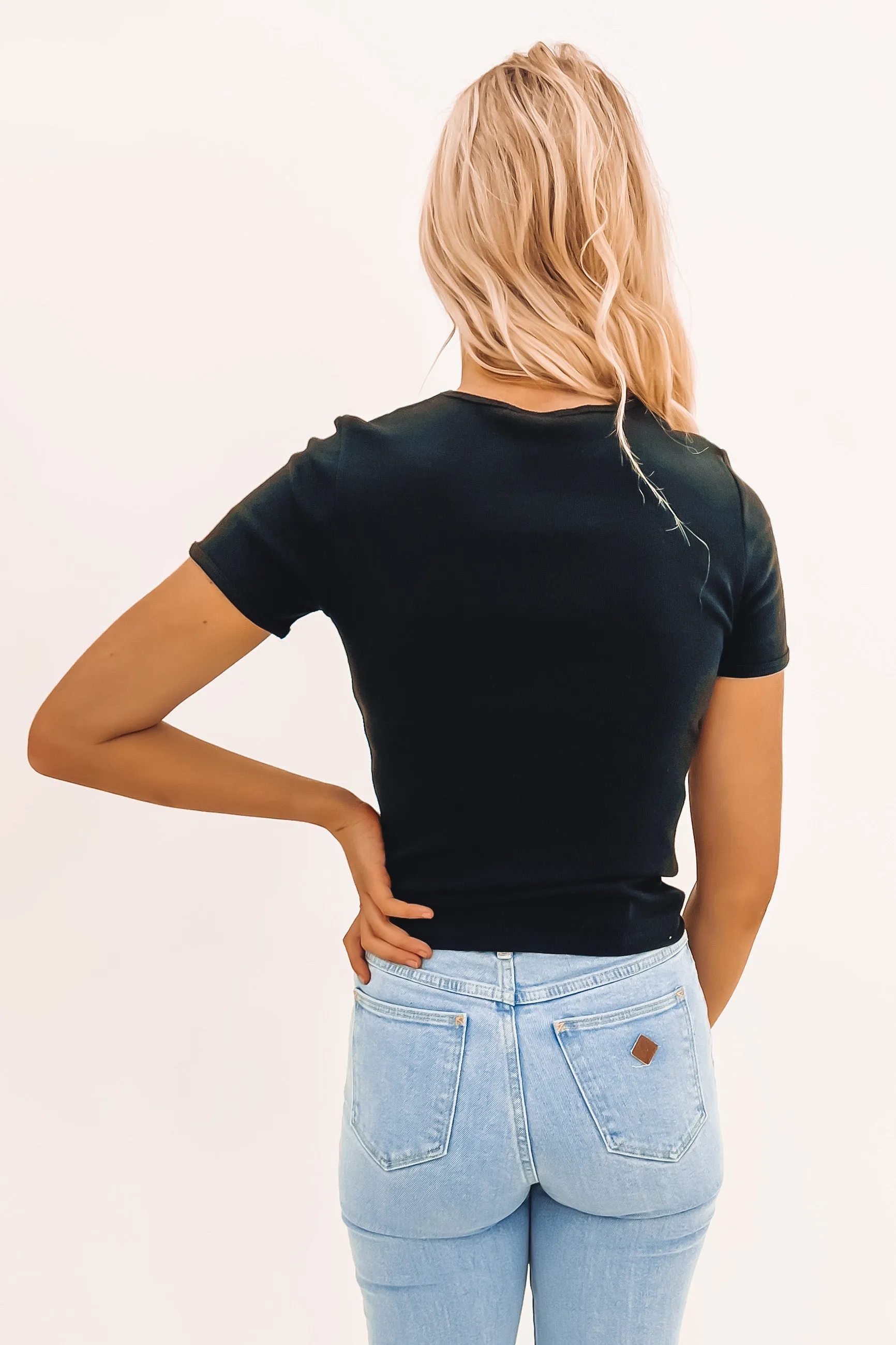 Comfort First Baby Rib Tee Black