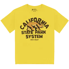 California State Park System Vintage Bear Logo Tee Anti Bacterial Treatment