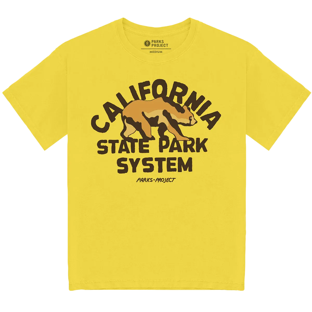 Chic Fashion BreathableMaterial California State Park System Vintage Bear Logo Tee