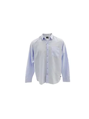 Linen Long Sleeve Shirt II Blue Tall friendly