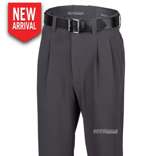 New! Tapered-Fit Lightweight Pleated Umpire Base Pants HypoallergenicFabric Everyday Essential
