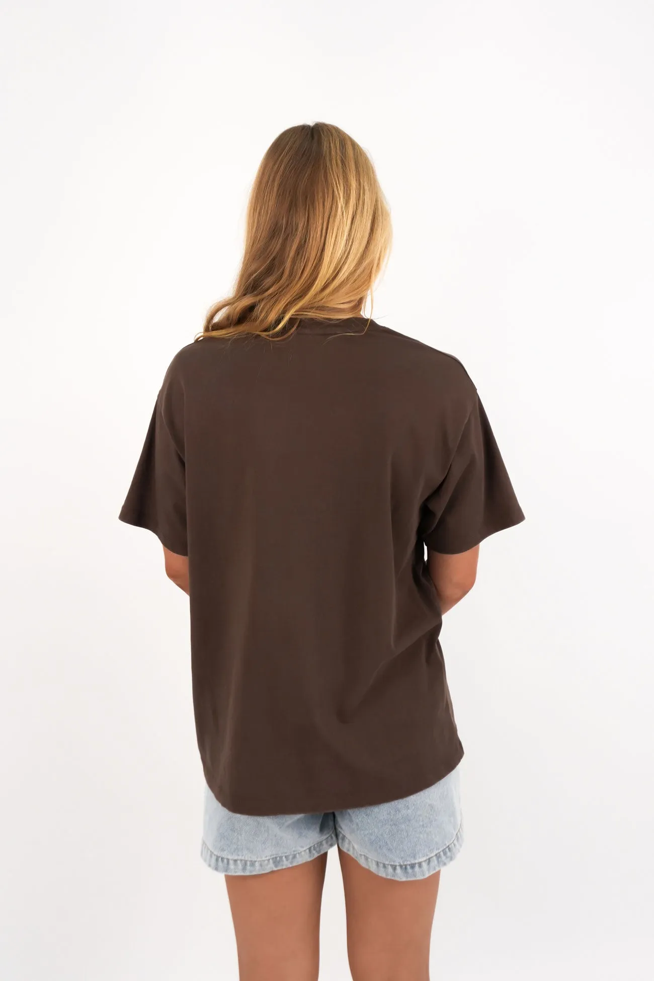 Friction Free Inner Lining Nico Relaxed Tee Brown
