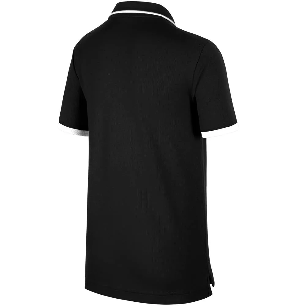 absorbent Nike Boys Court Dry Polo - Black