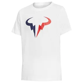 Lace-Up Design Nike Boys Rafa Tee - White