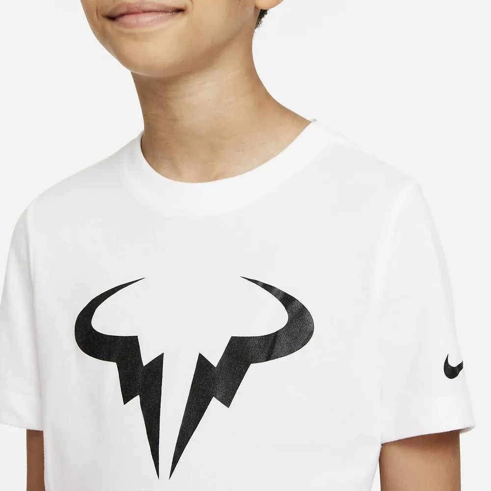 Nike Boys Rafa Tee - White/Black High - Quality Craftsmanship