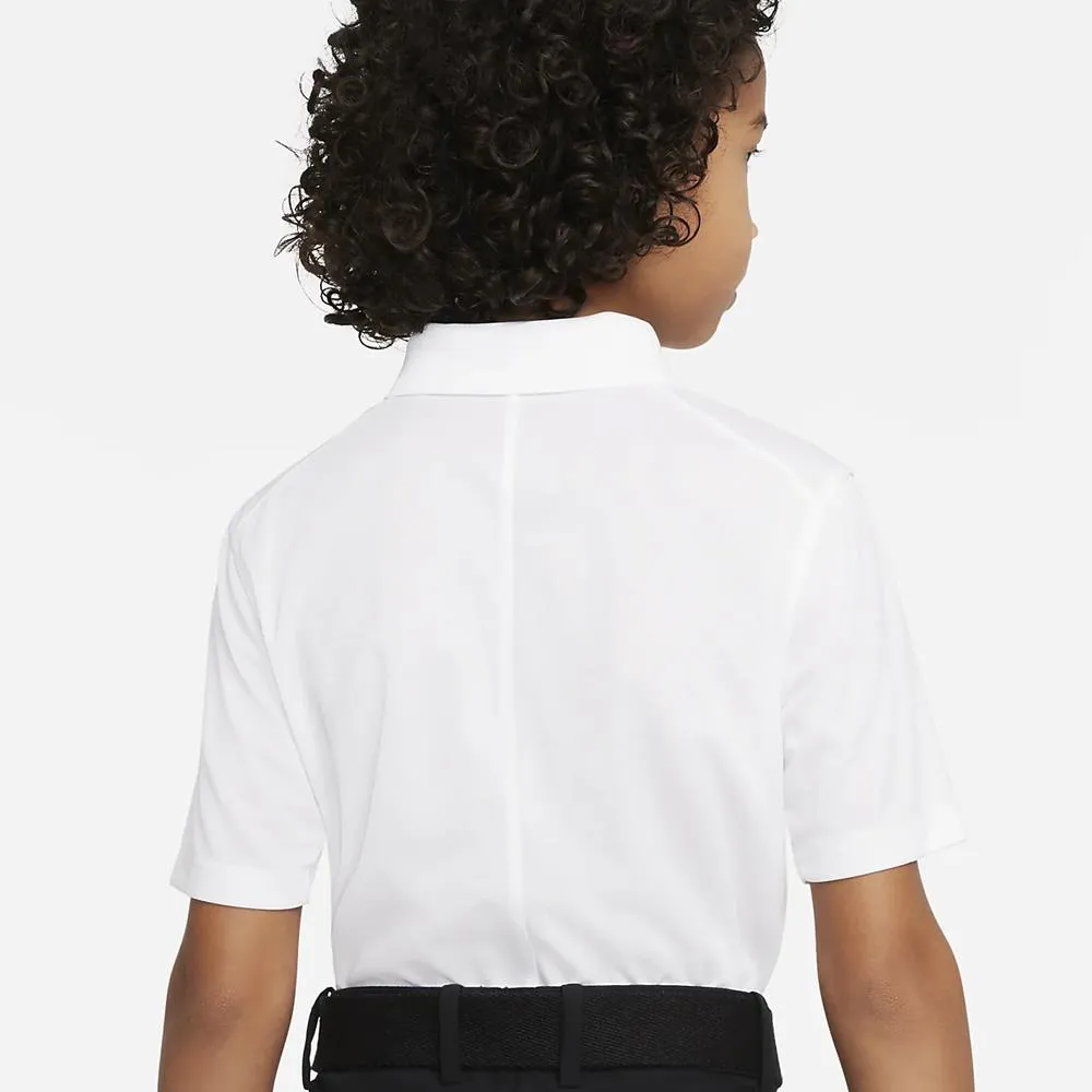 Nike Boys Victory Polo - White Zippered Hood