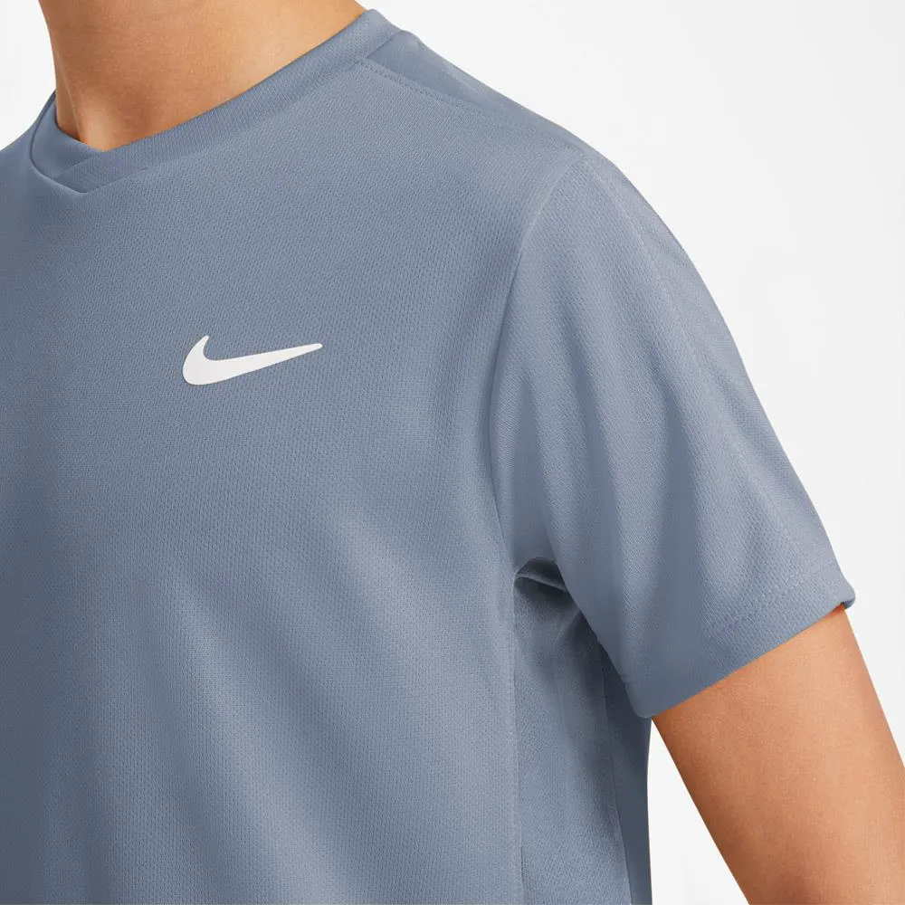 Double-Layered Nike Boys Victory Short Sleeve - Ashen Slate