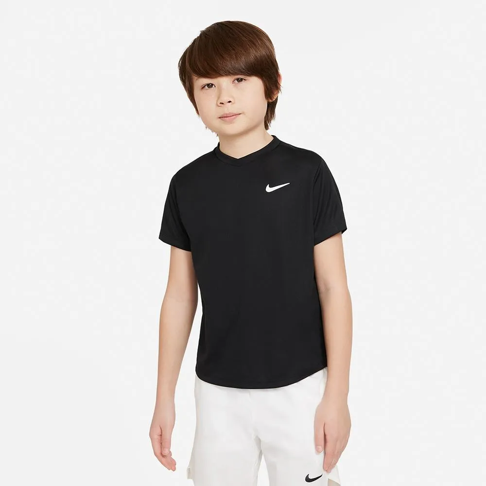 Lightweight Material Shiny appearance Nike Boys Victory Short Sleeve - Black