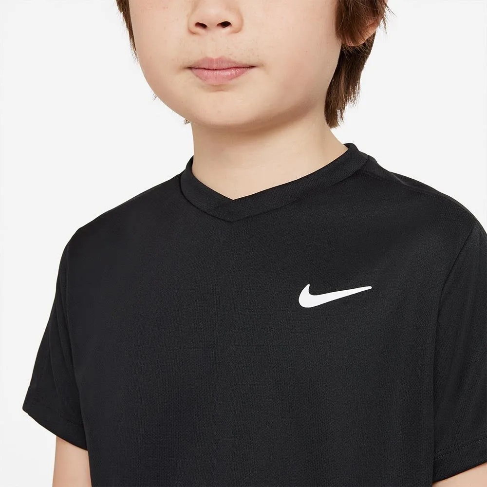 Nike Boys Victory Short Sleeve - Black Adjustable Straps Silky